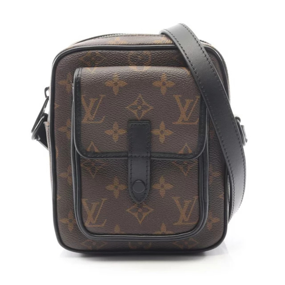 Louis Vuitton Christopher Wearable Wallet Shoulder Bag Canvas Leather Monogram